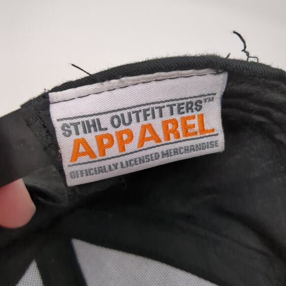 Stihl Outfitters Apparel Snapback Cap Black One Size Adjustable Embroidered - Picture 9 of 10